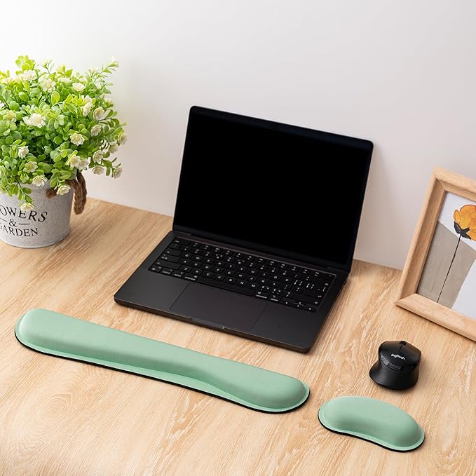Hoewina Keyboard Wrist Rest, Ergonomic Wrist Rest, Superfine Fabric and Gel - Image 7