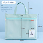 Pendancy Mesh Zipper Pouch 11x13.7 in, A4 Size Foldable Document Storage - Image 2