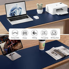 Aothia Leather Desk Pad Protector, Mouse Pad, Office Desk Mat, Non-Slip PU - Image 5