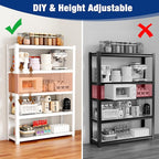 WORKPRO 3000lbs 5-Tier Shelving Unit, Boltless Garage Shelving Unit - Image 7