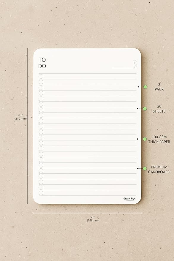 To Do List Notepad – A5 Size Premium Thick Paper - Image 6