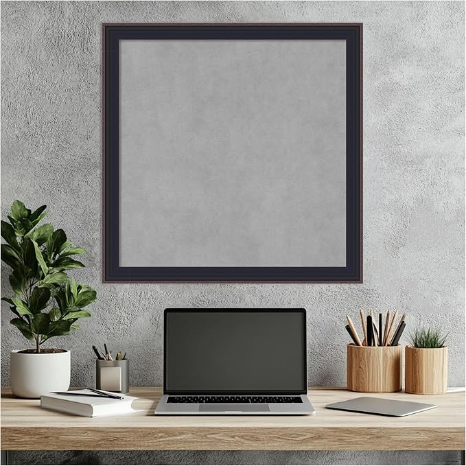 Amanti Art Black Framed Magnetic Board 23x23 Medium Vision Board - Image 7