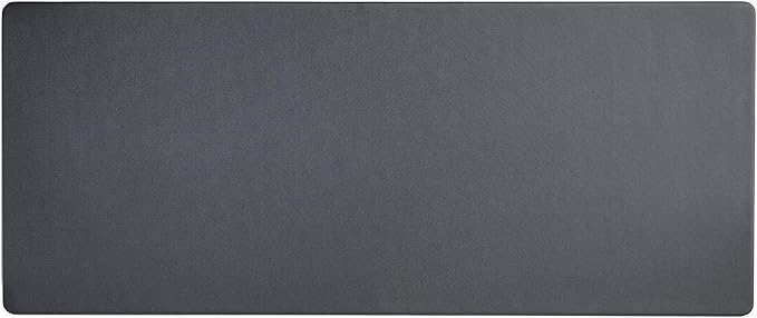 Black Leatherette 30" x 12.5" Keyboard/Mouse Desk Mat by Dacasso