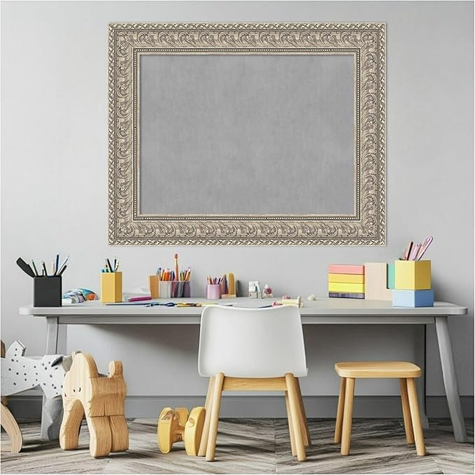 Amanti Art Silver Framed Magnetic Board 25x31 Medium Vision Board - Image 5