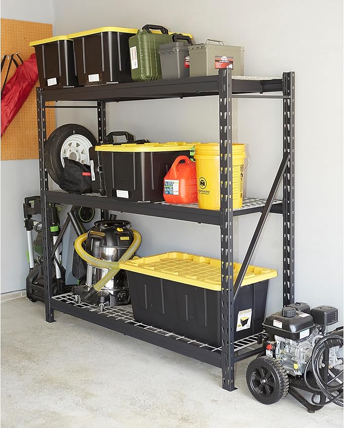 Ironton Industrial Shelving Rack, 3 Storage Shelves Steel Construction 3-Tier - Image 6