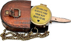 So You Can Always Find Your Way Back to Me Vintage Brass Compass - Image 6