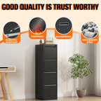 4 drawer file cabinet with lock,vertical filing storage, close-up detail