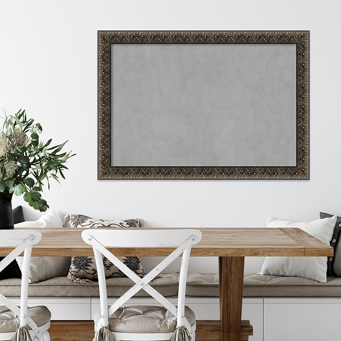 Amanti Art Black Framed Magnetic Board 29x41 Large Vision Board - Image 5