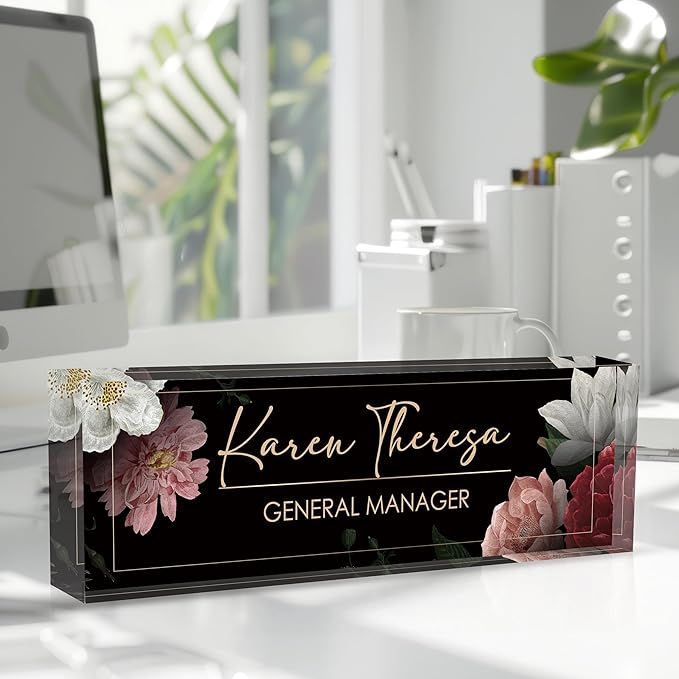 Custom Office Name Plate, Personalized Gifts - Image 2