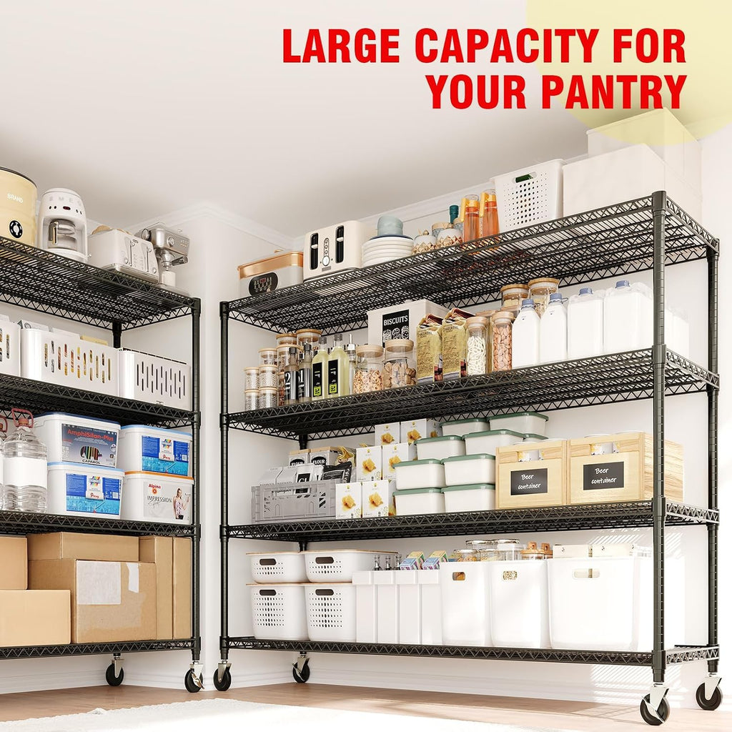garvee 4-tiers storage shelves 2640lbs heavy duty metal, package contents