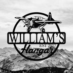 Personalized Metal Airplane Wall Art, Airplane Name Sign, Customized Pilot Name - Image 2