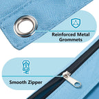 Forvencer 6 Pack Pencil Pouches for 3 Ring Binder, Smooth Zipper Pencil Bag | Pencil Pouch, Multi-Color Pencil Case for Binder, Clear Top Binder Pencil Pouch, Pencil Bag with 3 Re-enforced Grommets