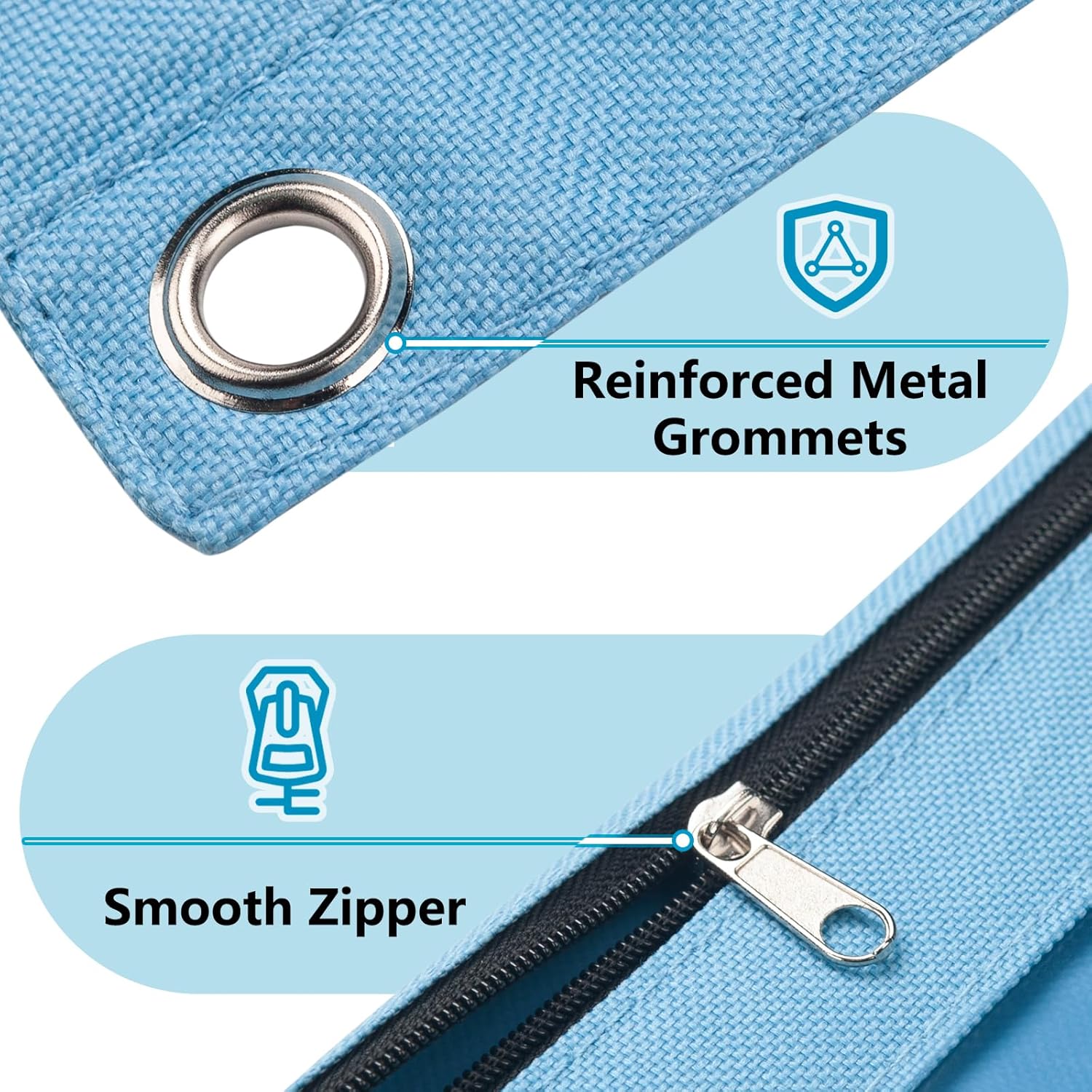 Forvencer 6 Pack Pencil Pouches for 3 Ring Binder, Smooth Zipper Pencil Bag | Pencil Pouch, Multi-Color Pencil Case for Binder, Clear Top Binder Pencil Pouch, Pencil Bag with 3 Re-enforced Grommets