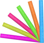 30PCS Clear Ruler, 12 Inch Plastic Rulers by HXSEMAYIG