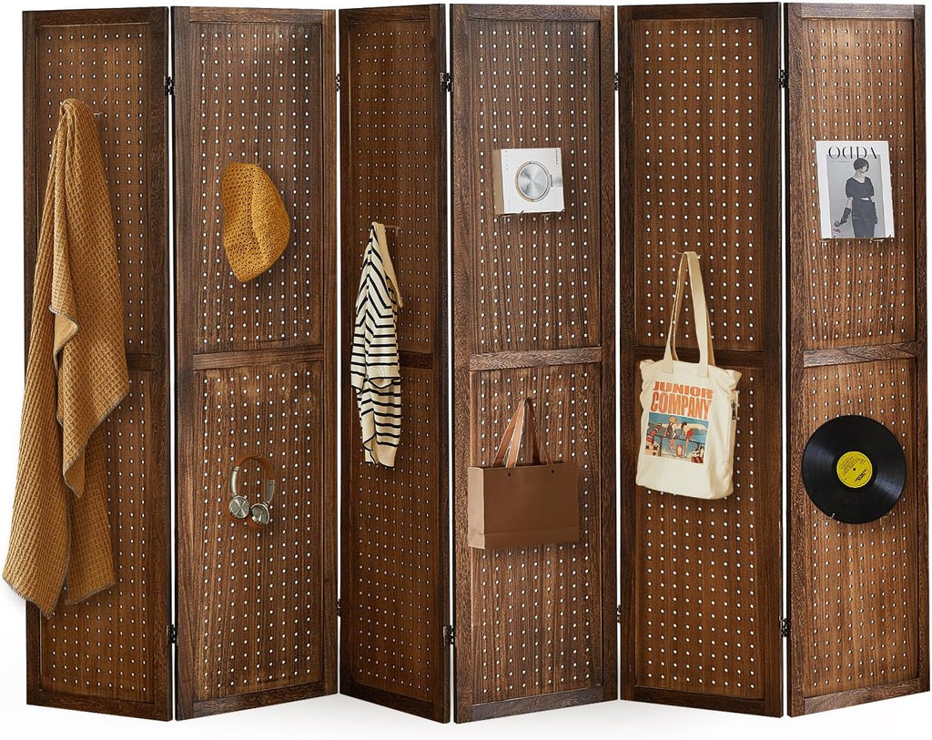 Aleesing 6 Panel Pegboard Display