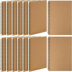Leelosp 12 Pack Small Spiral Notebook 5 x 7 Inch Lined College Ruled Spiral by Leelosp