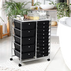 GOFLAME 15-Drawer Rolling Storage Cart, Craft Storage Cart - Image 9