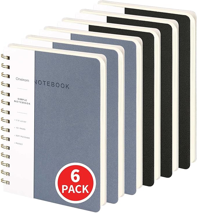 Spiral Notebook-5.75" x 8.125" College Ruled Journal by Oneirom