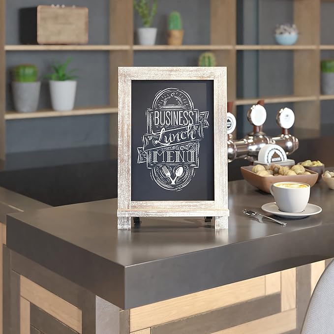 HBCY Creations Rustic Wooden Tabletop Chalkboard - Image 5
