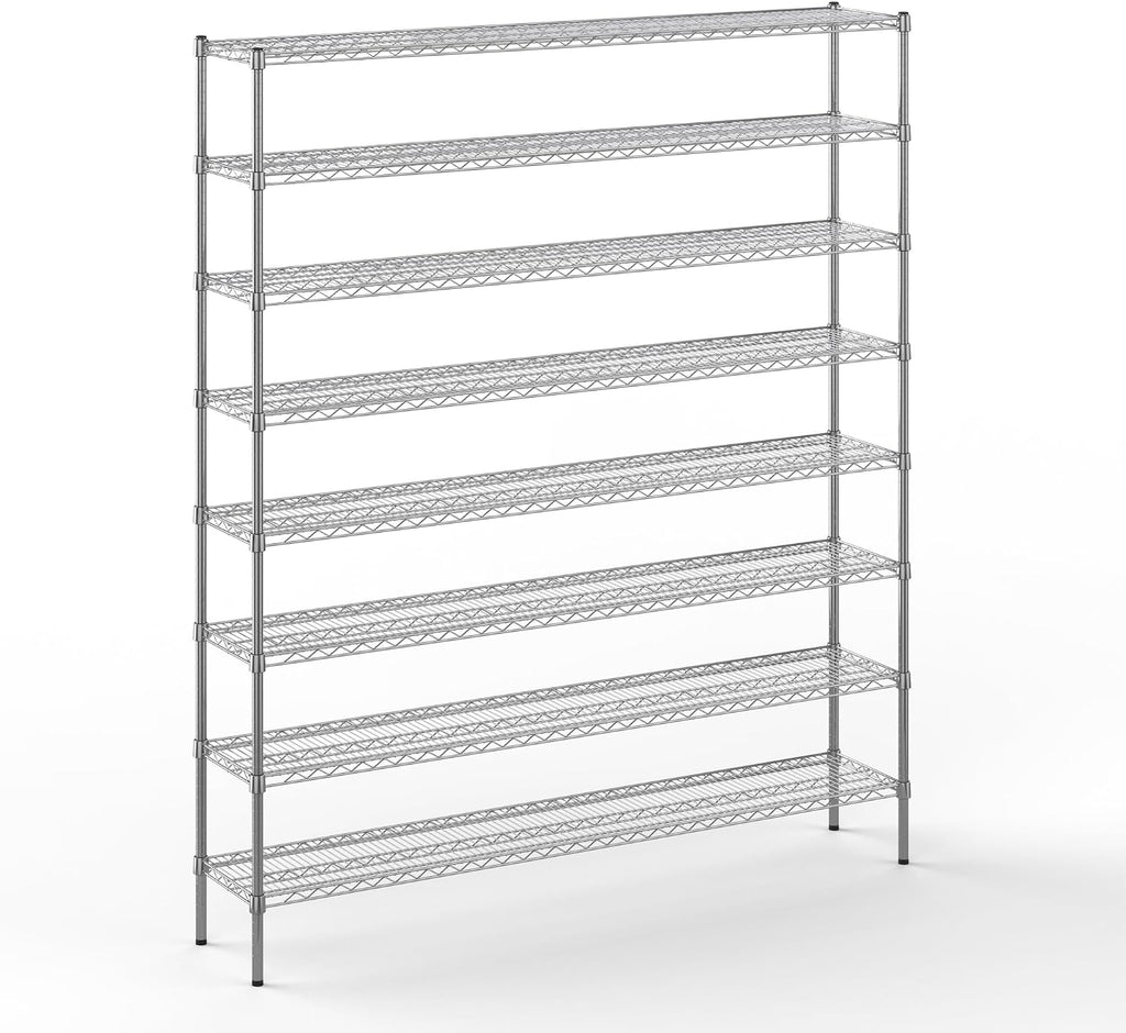 Regal Altair 14" Deep x 72" Wide x 86" Height Wire Shelving Kit | 8-Tier | NSF