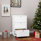 SUXXAN 3 Drawer File Cabinet, Lateral Filing Cabinet - Image 7