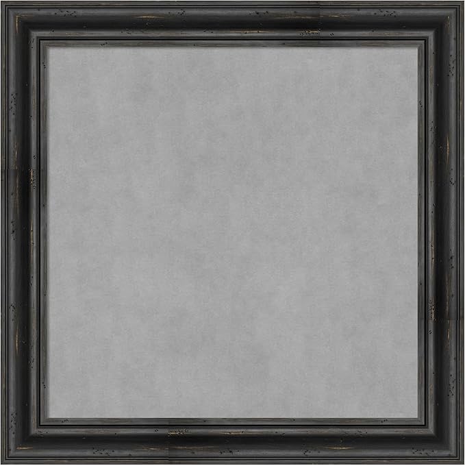 Amanti Art Black Framed Magnetic Board 29x29 Medium Vision Board by AmantiArt