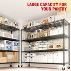 MilleLoom 4 Tier Industrial Storage Shelving Unit 2640LBS Capacity, Heavy Duty - Image 7