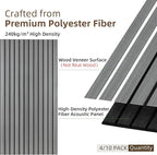 TO-TH Wood-Look Acoustic Wall Panels, 10 Pack 47.2” x 23.6” Sound Panels - Image 2