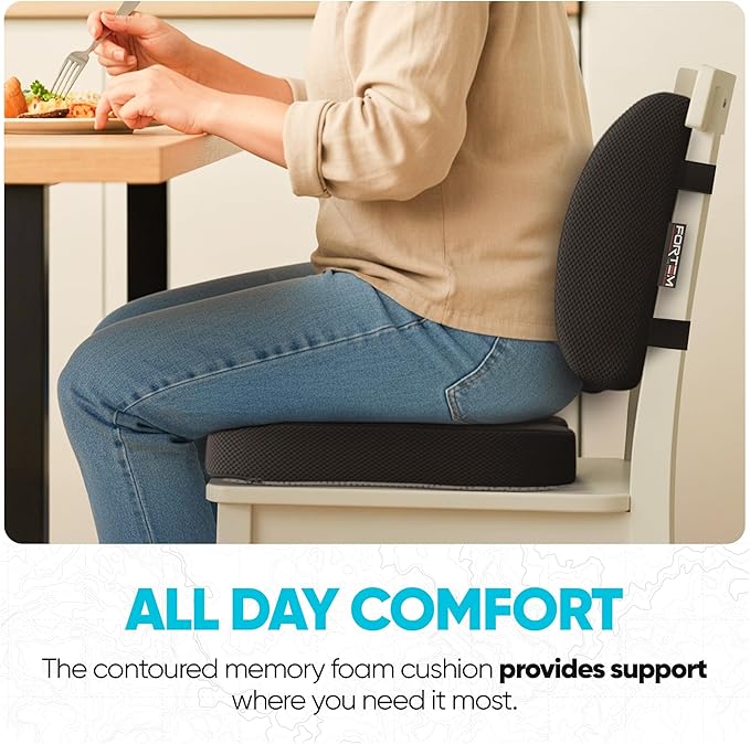 FORTEM Seat Cushion, Office Chair Cushion, Lumbar Support Pillow - Image 8
