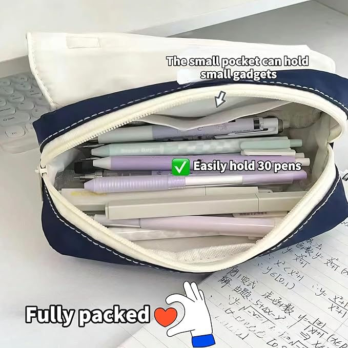 Fiaoudm Cute Bow Pencil Case – Durable Single Compartment Stationery Organizer - Image 3