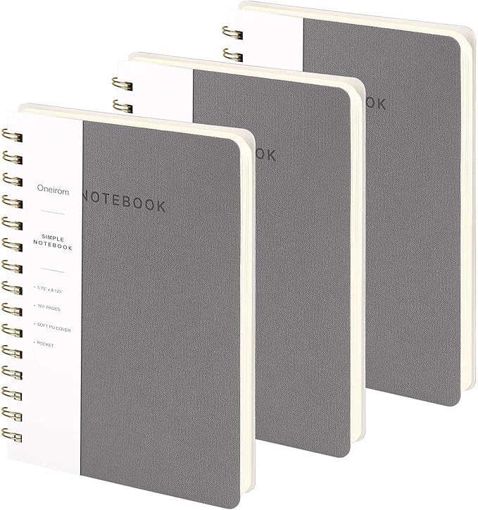 Spiral Notebook-5.75" x 8.125" College Ruled Journal by Oneirom