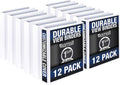 Samsill Durable 1.5 Inch Binder, Made in The USA, Round Ring Customizable Clear
