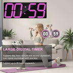LED Large Digital Wall Clock, Oversize Wall Clock - Image 4