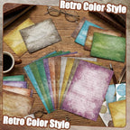 TaoBary 160 Pcs Stationery Paper Set 50 Double Sided Stationery Papers - Image 2