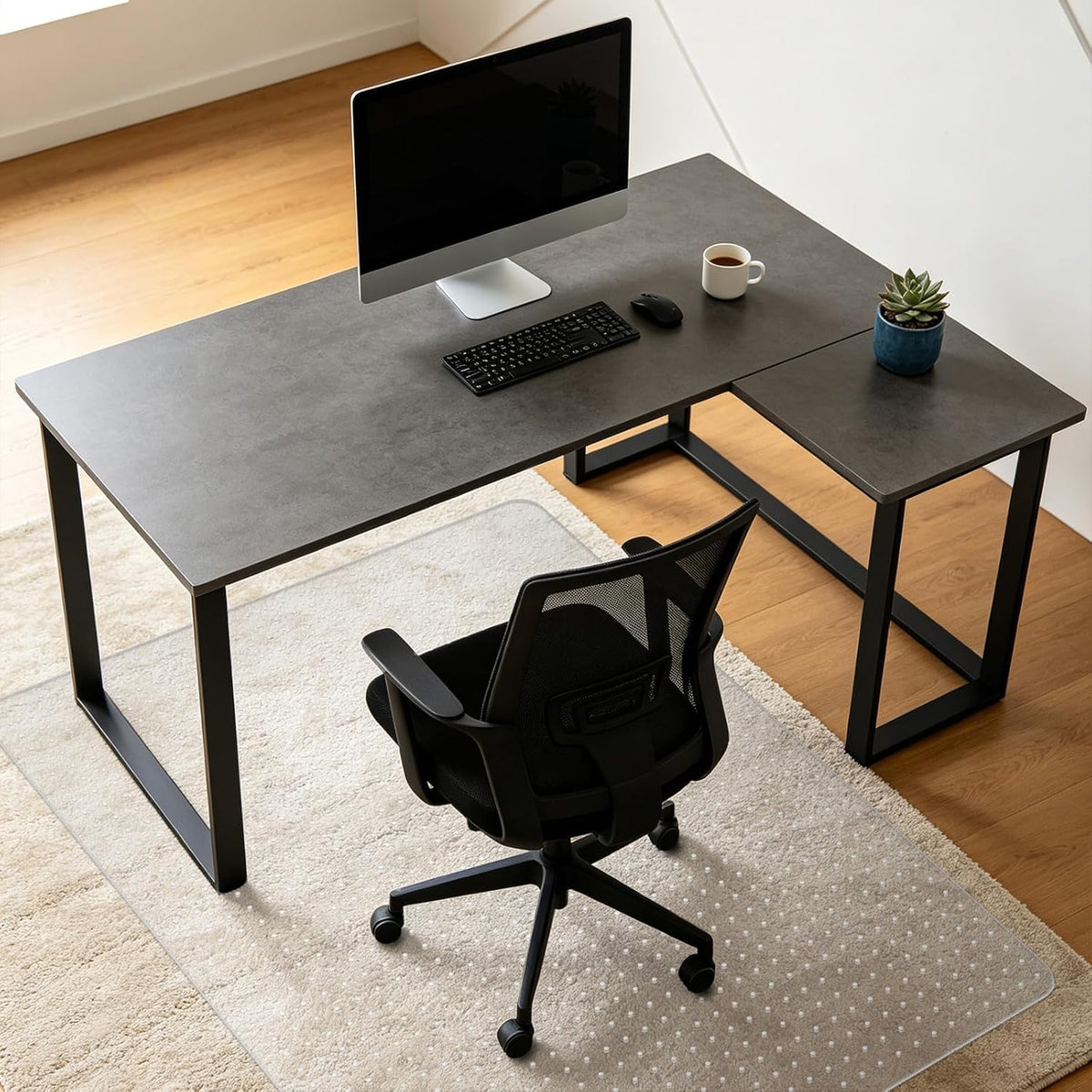 Office Chair Mat for Low Pile Carpet 48"x 65", Oversized Carpet Pro...