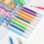 LIULIUCAI Gel Pens for Adult Coloring Book, 100 Colors Large Capacity Metallic - Image 7
