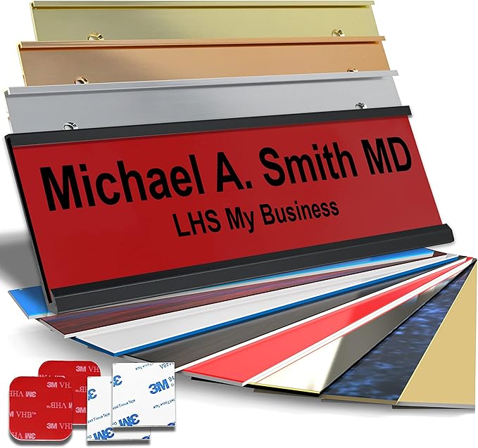 Personalized Name Plate with Choice of Mounting by LHS+My+Business
