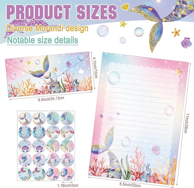TaoBary 160 Pcs Stationery Paper Set 50 Double Sided Stationery Papers - Image 4
