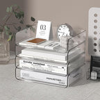 FANXIYQ 4-Tier Acrylic Paper Tray Organizer - Image 2
