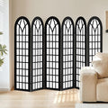 Asnefeli 6 Panel Japanese Room Divider, Shoji Style Partition Divider, Fully by AsNefeli