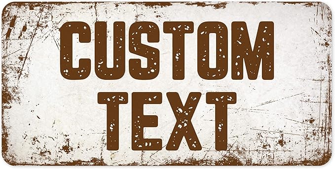Custom Sign, Custom Street Sign, 11 Font Colors, 13 Font Styles, 4 Hole Options by MySignCenter