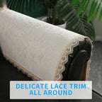 MINJIATEX Couch arm Covers, Non-Slip lace Sofa arm Covers Set of 2 Washable - Image 2