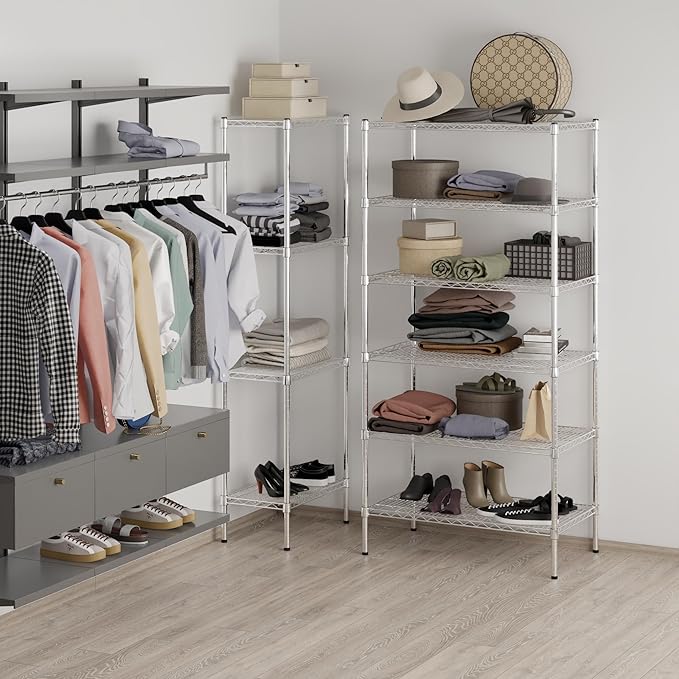 Regal Altair 21" Deep x 36" Wide x 74" Height Wire Shelving Kit | 6-Tier | NSF - Image 7