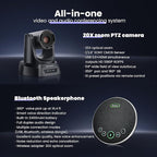TONGVEO HDMI 20X Optical Zoom PTZ Conference Room Camera System, 1080P 60fps - Image 5