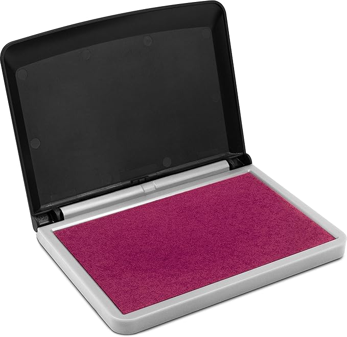 MaxMark Large Premium Magenta Purple Ink Stamp Pad -2-3/4" by 4-1/4" - Image 6