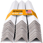 36" x 2" x 2" Reinforced Cardboard Edge Protectors, Pack of 48 | 0.12" Thick Medium-Duty Cardboard Corner Protectors for Shipping – American Quality V-Board Pallet Edge Protectors