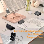 Extra Large Binder Clips 2 Inch, Heavy Duty Big Binder Clips Big Paper Clamps - Image 6