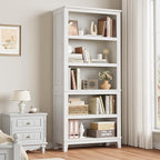 IDEALHOUSE 71" Farmhouse Bookshelf w/Adjustable Shelves & 31.5 in Whidth - Image 8