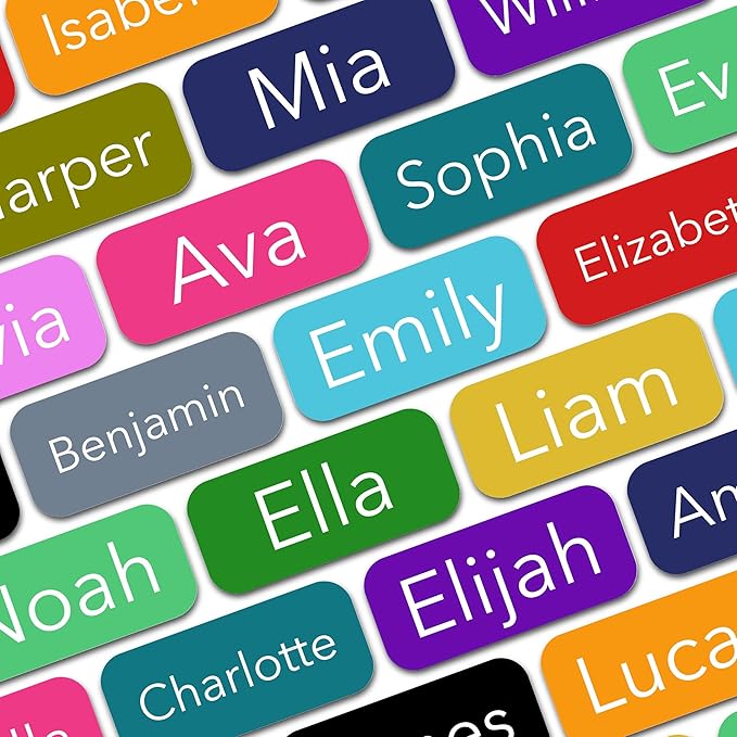 Personalized Labels Small Custom Name Stickers by BunnyBadges