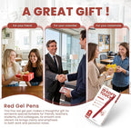 STAGEEK Red Gel Pens, Fine Point Retractable Smooth Writing Pens - Image 7